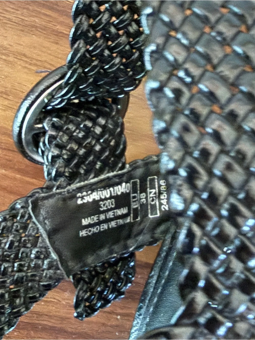 Zara Black Braided-Strap Heeled Sandals